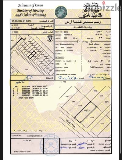 من المالك مباشرة، بيعه مستعجله أرض  في حي الجامعة الخوض