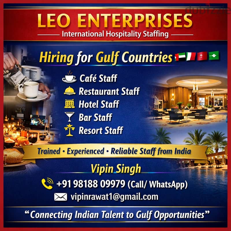 Indian Hospitality Manpower Supplier | Chefs & Restaurant Staff 1
