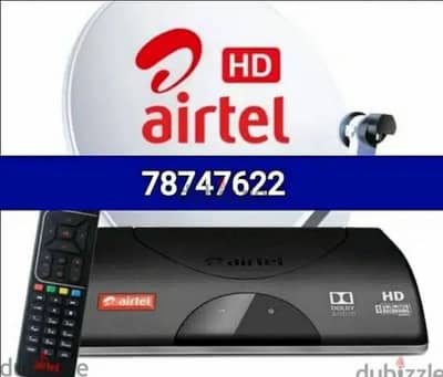 New Airtel Digital HD Receiver with 6months malyalam tamil
