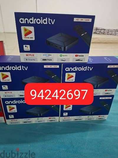 new WiFi android TV box all international live TV channel one year