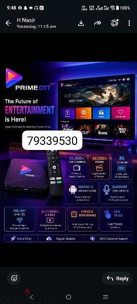 New Model android One Year Full hd Channels Movies work