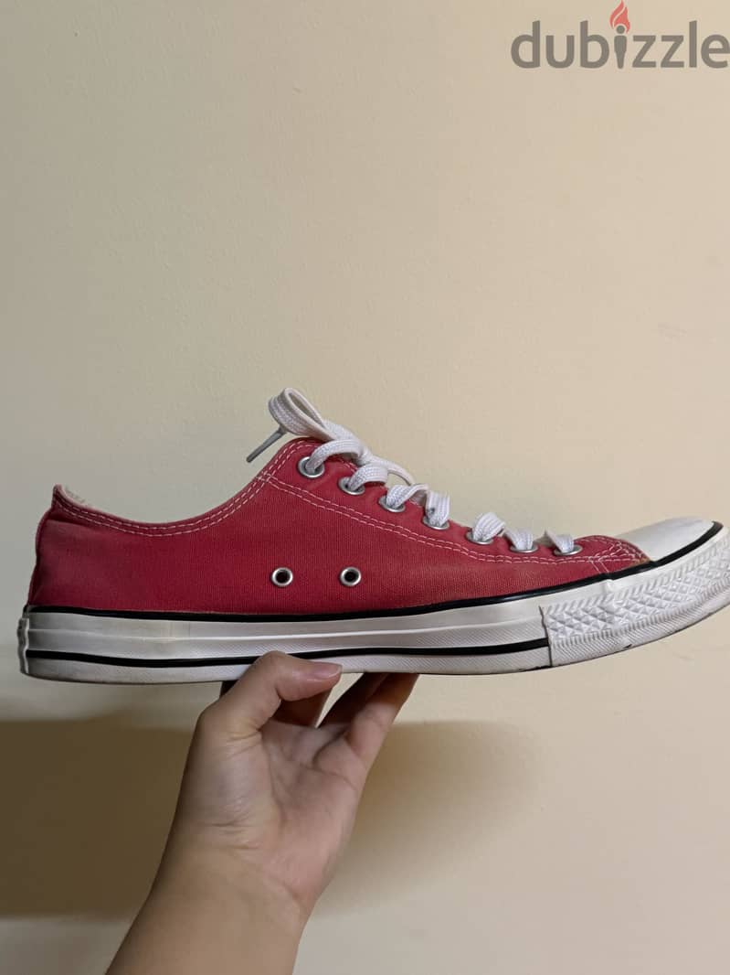 A Red Converse Sneaker 3