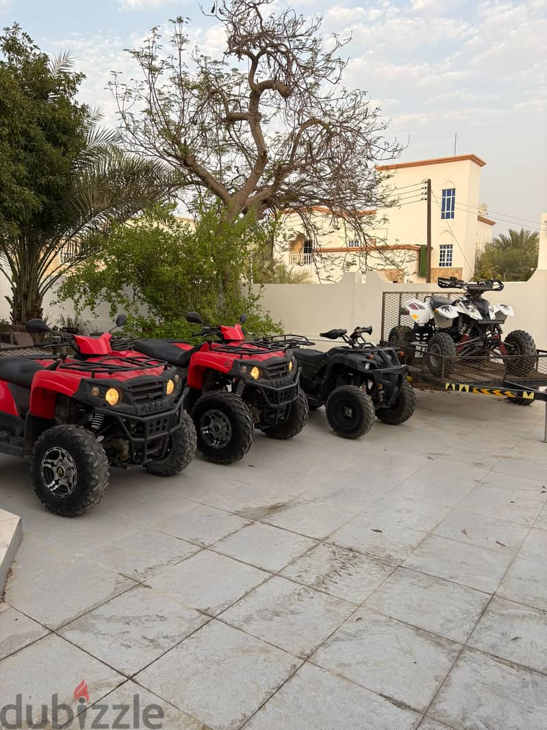 4 Quad Bikes for sale 1