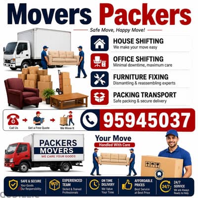 expert movers and Packers house shifting service