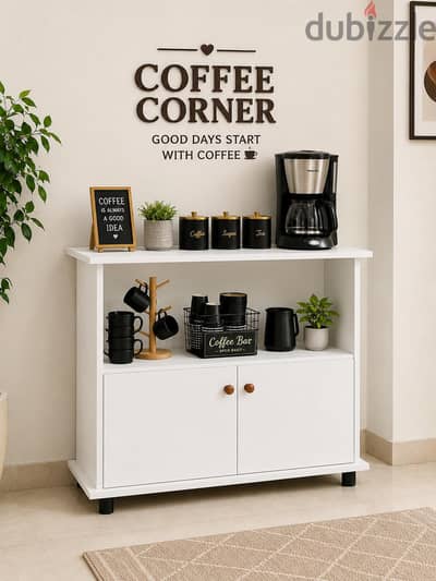 Coffee Corner فاخر بتصميم مودرن  مناسب للمكاتب والاستراحات