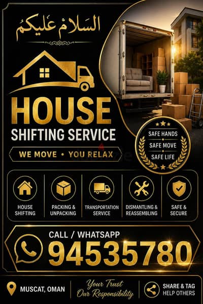 Best Muscat Mover and Packer House shifting office villa store shift