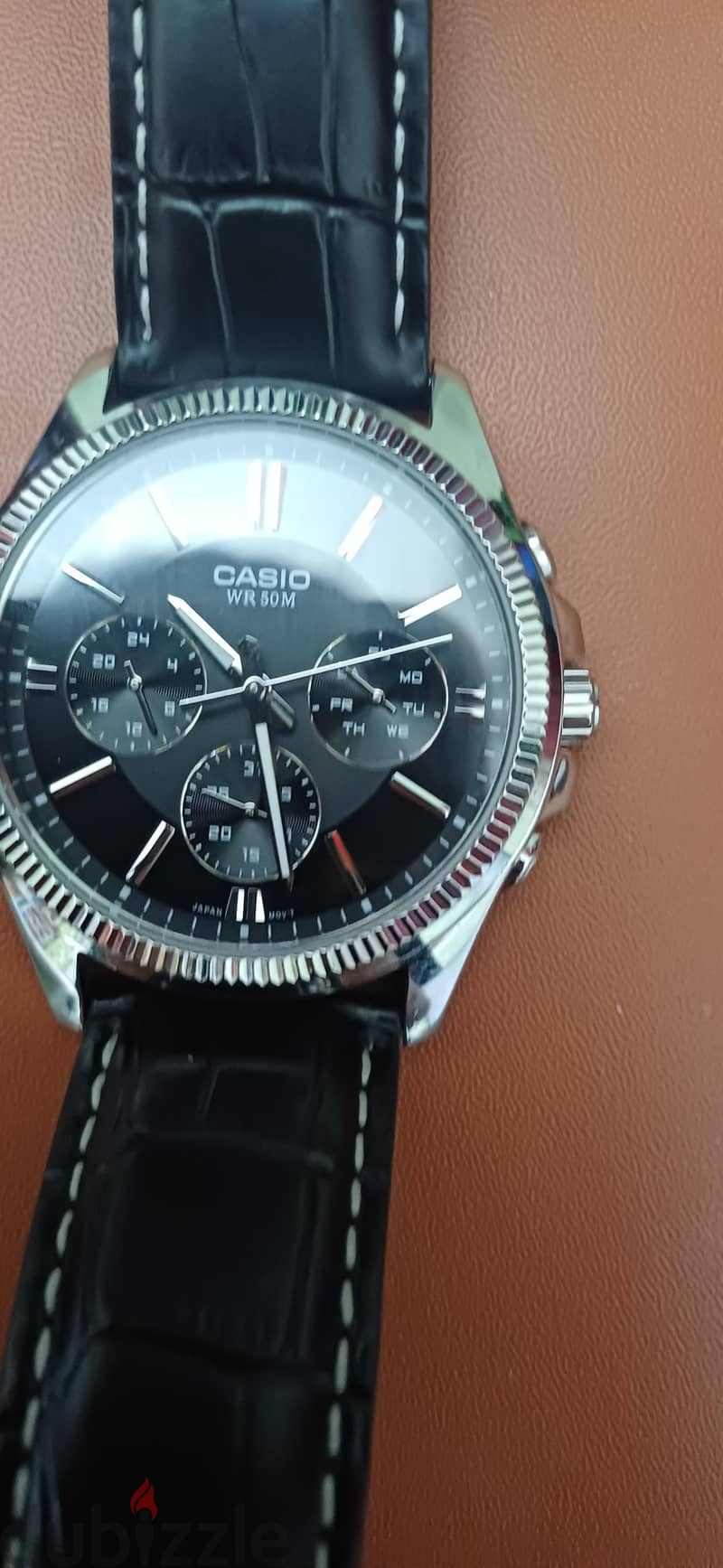 Original Casio MTP-1375 | Black Dial | Black Leather Strap | Japan 7