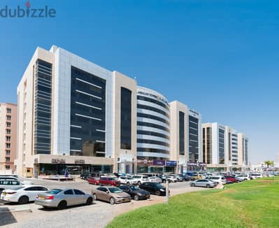 Rear facing office for rent in Al Ghubra - مكاتب للإيجار في الغبرة