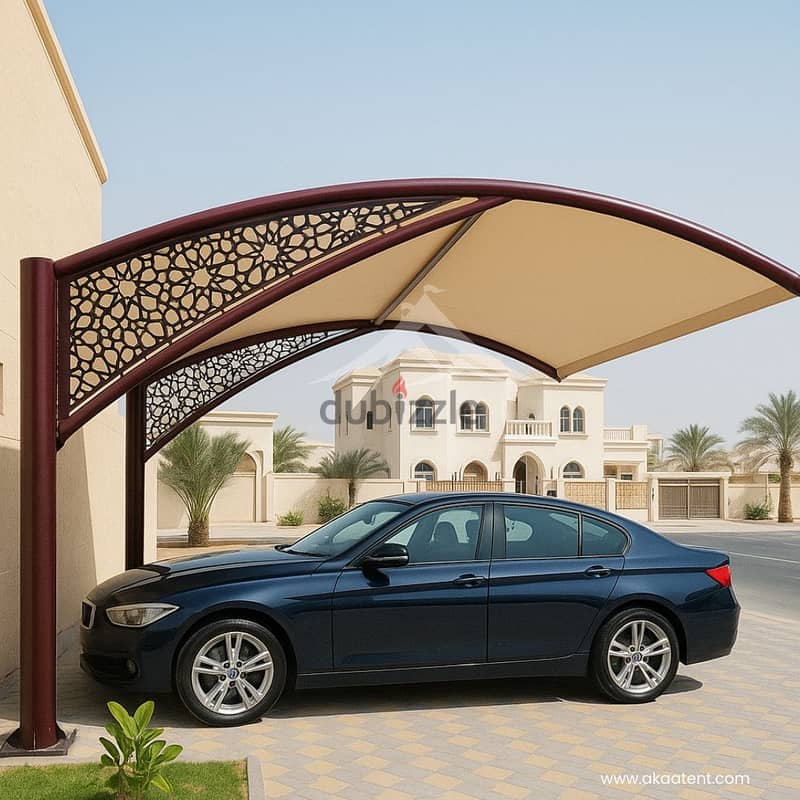 Custom Car Parking Shades | cast aluminium |Sample designs 5