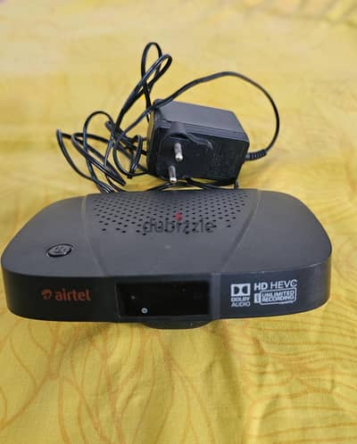 Airtel Digital TVHD set-top box with remote