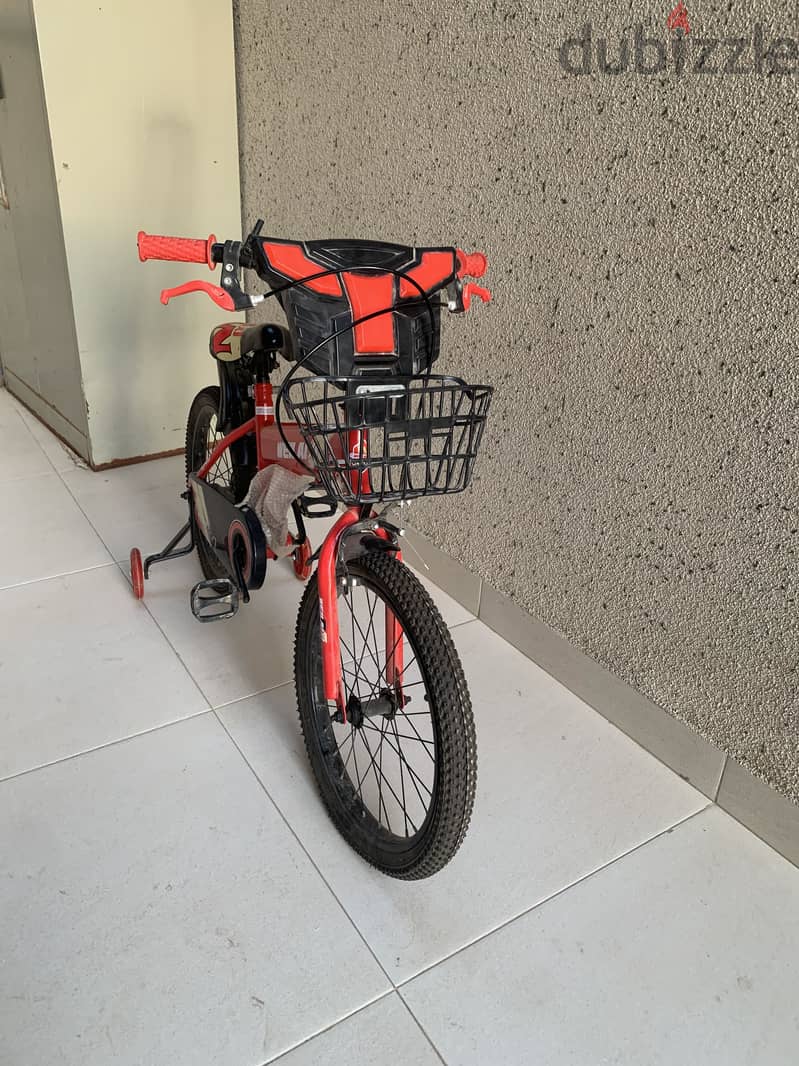 Kids bicycle- Weilaixi-  with training wheels and basket side rollers 3