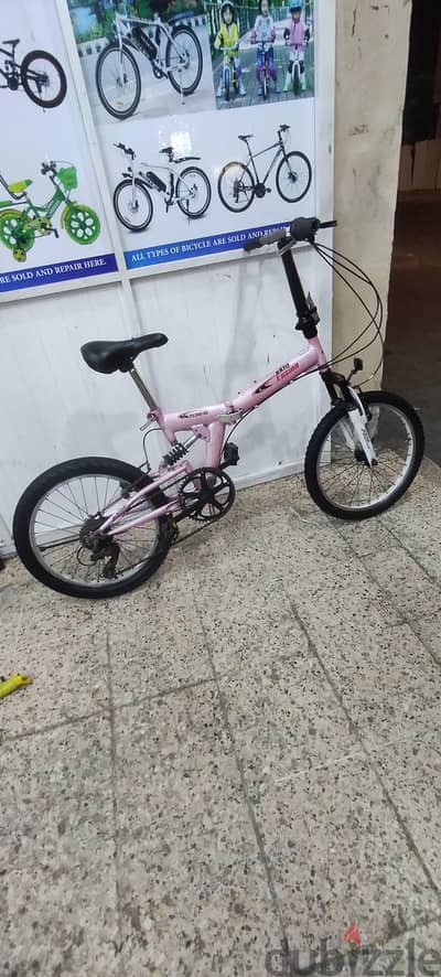 size 20.2. 125 folding bike good condition