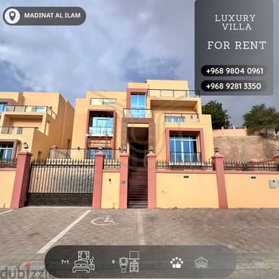 MADINAT AL ILAM | LUXURIOUS 7 BR VILLA AVAILABLE FOR RENT