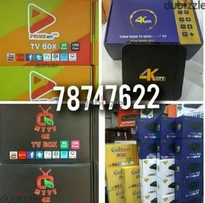 new WiFi android TV box all international live TV channel one year