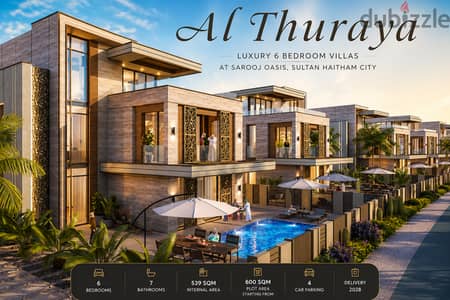 Luxury 6 Bedroom Freehold Villas for Sale in Sultan Haitham City – Al Thuraya Villas, Sarooj Oasis