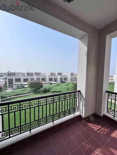 Golf view Fully Furnished 2 bedrooms in Muscat Hills for Sale