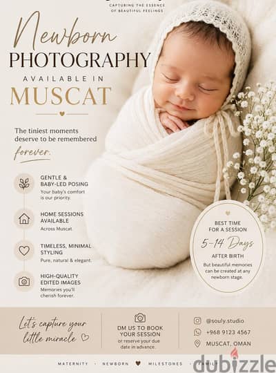 Newborn photography Oman