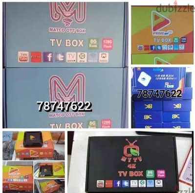new WiFi android TV box all international live TV channel one year