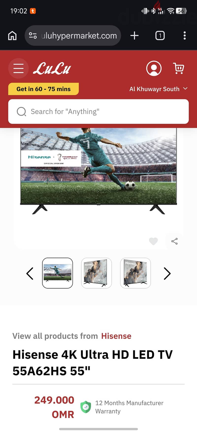 Hisense 55 inch 4K Smart Android 2