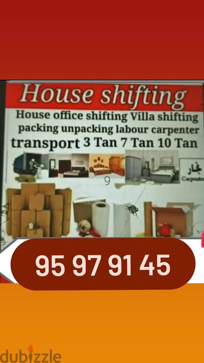house shifting and packing loading unloading service all oman