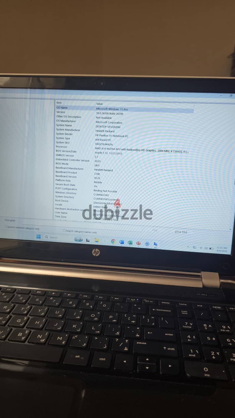 HP pavilion, 750gb, 6gb ram in an excellent condition. 4