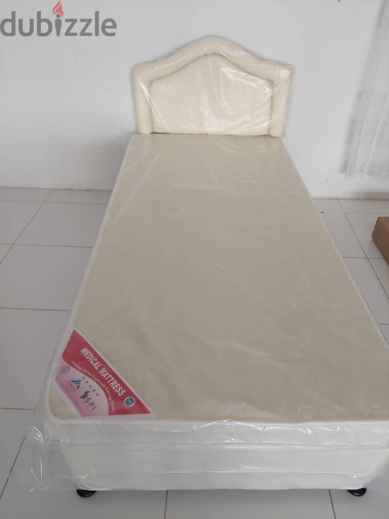 New bed with mattress  cupboard with Dressing Table Available 5