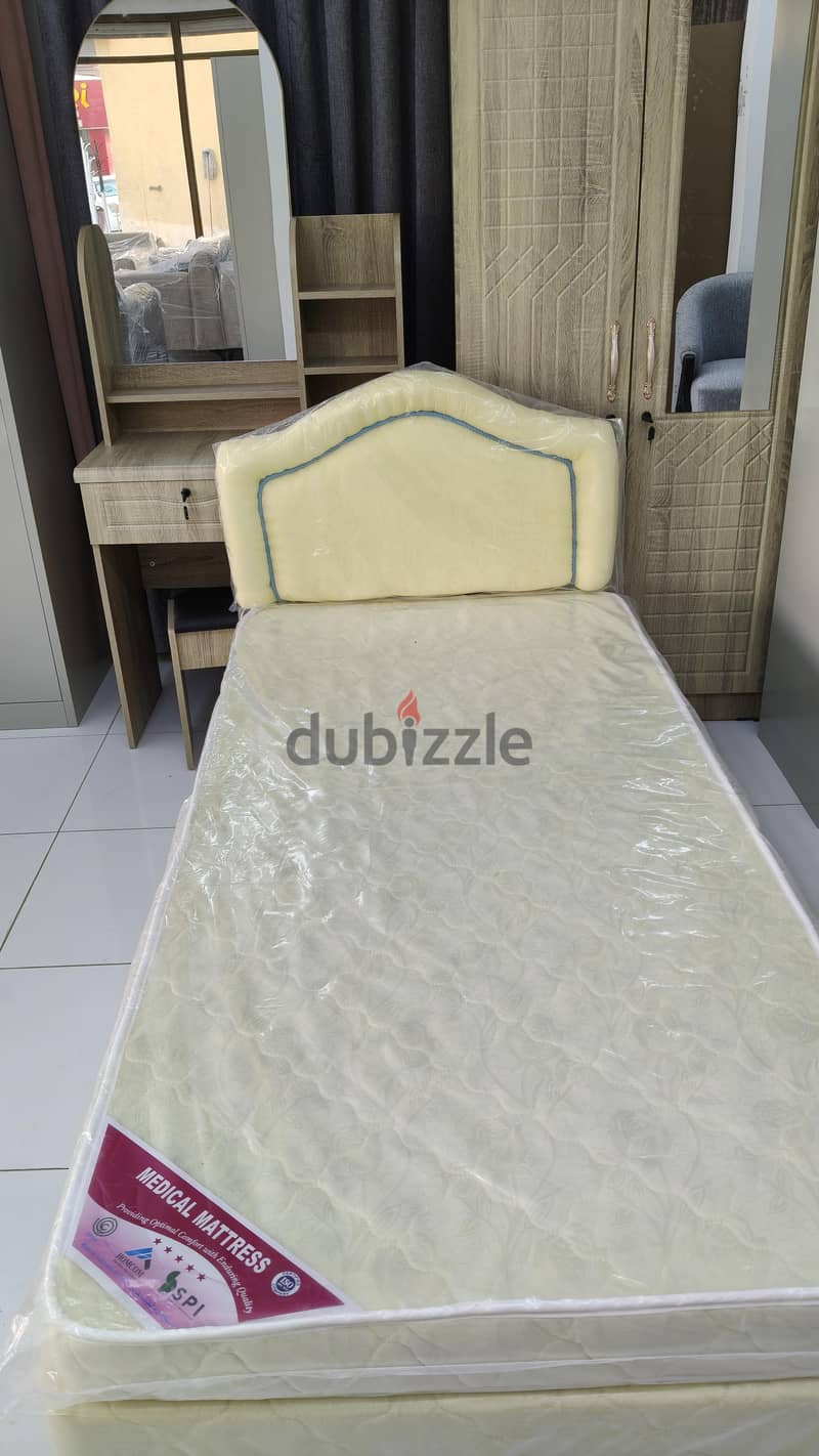 New bed with mattress  cupboard with Dressing Table Available 7