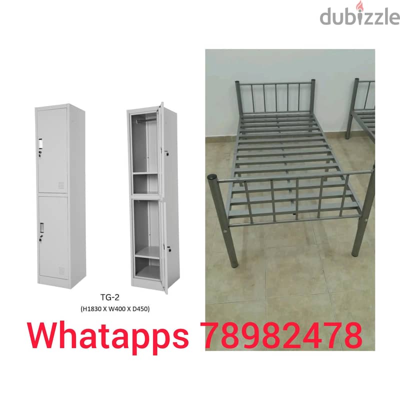 New Steel Single Bed + Single Door Cupboard Available 3