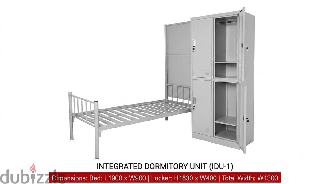 New Steel Single Bed + Single Door Cupboard Available 6