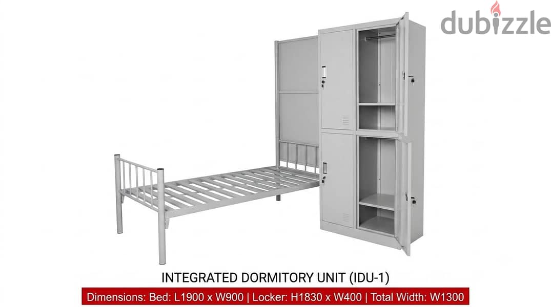 New  Bed with Single Door Cupboard Available 2