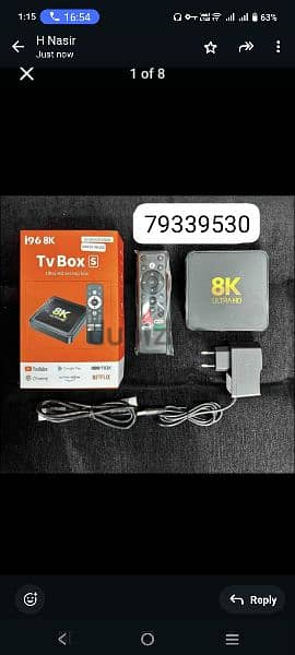 new WiFi android TV box all international live TV channel one year