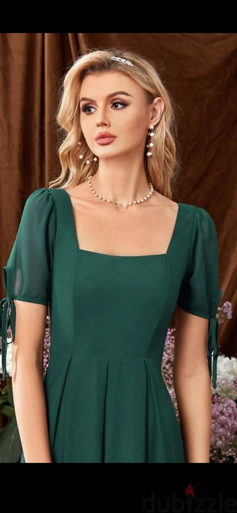 فستان اخضر انيق 2