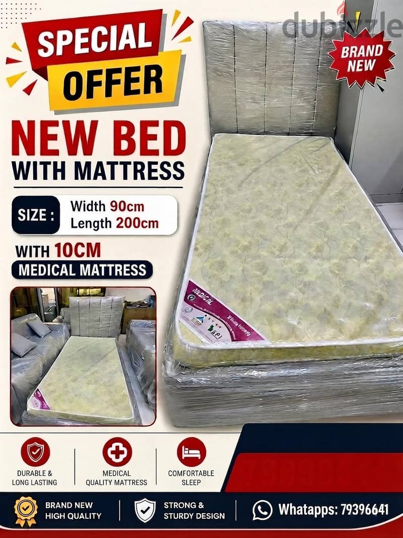 new bed and mattress available. Pls check details 1