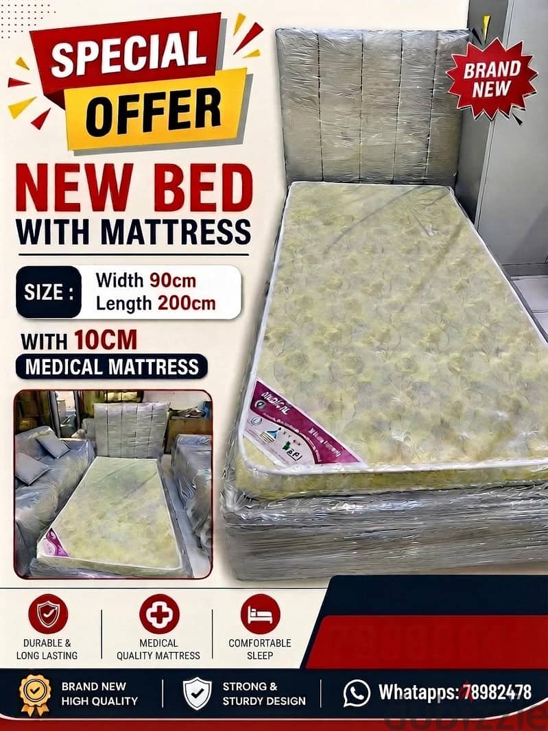 new bed and mattress available. Pls check details 2