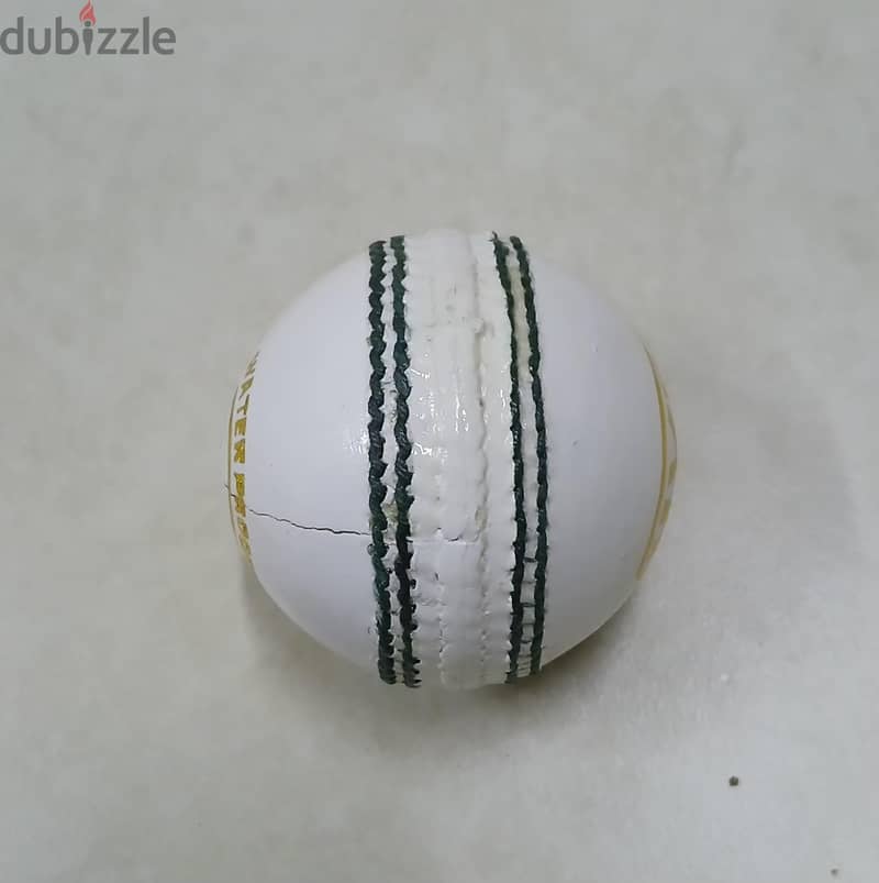 4 piece leather ball - white - LAST PIECE 1