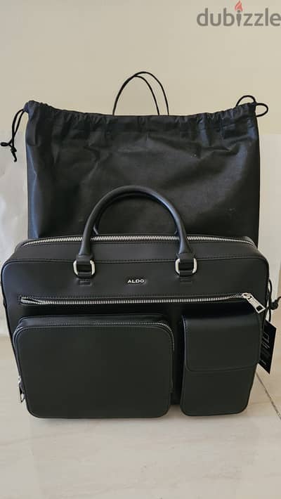 Aldo Leather Laptop Bag (Sorren)
