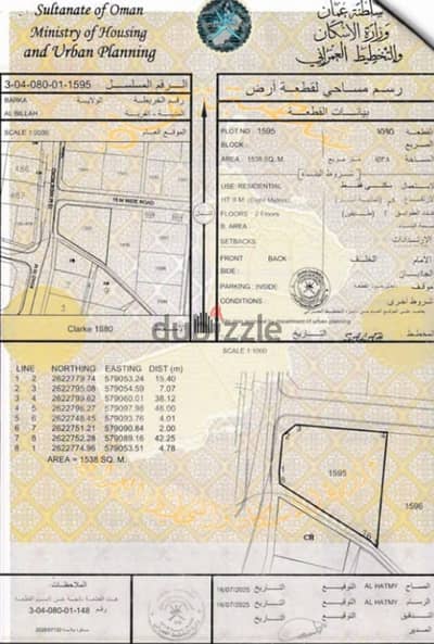 ارض سكنية للبيع في بركاء مميزة