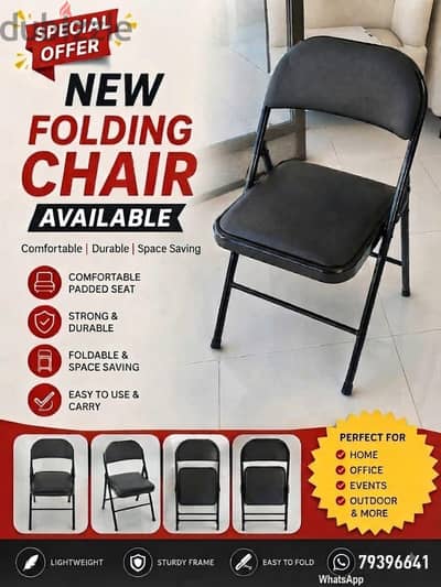 new  folding chair available