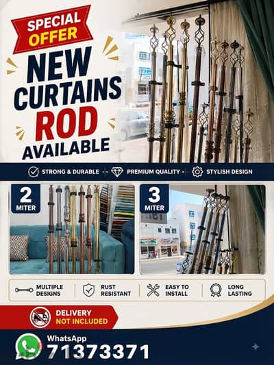 special Offer New curtains rod available