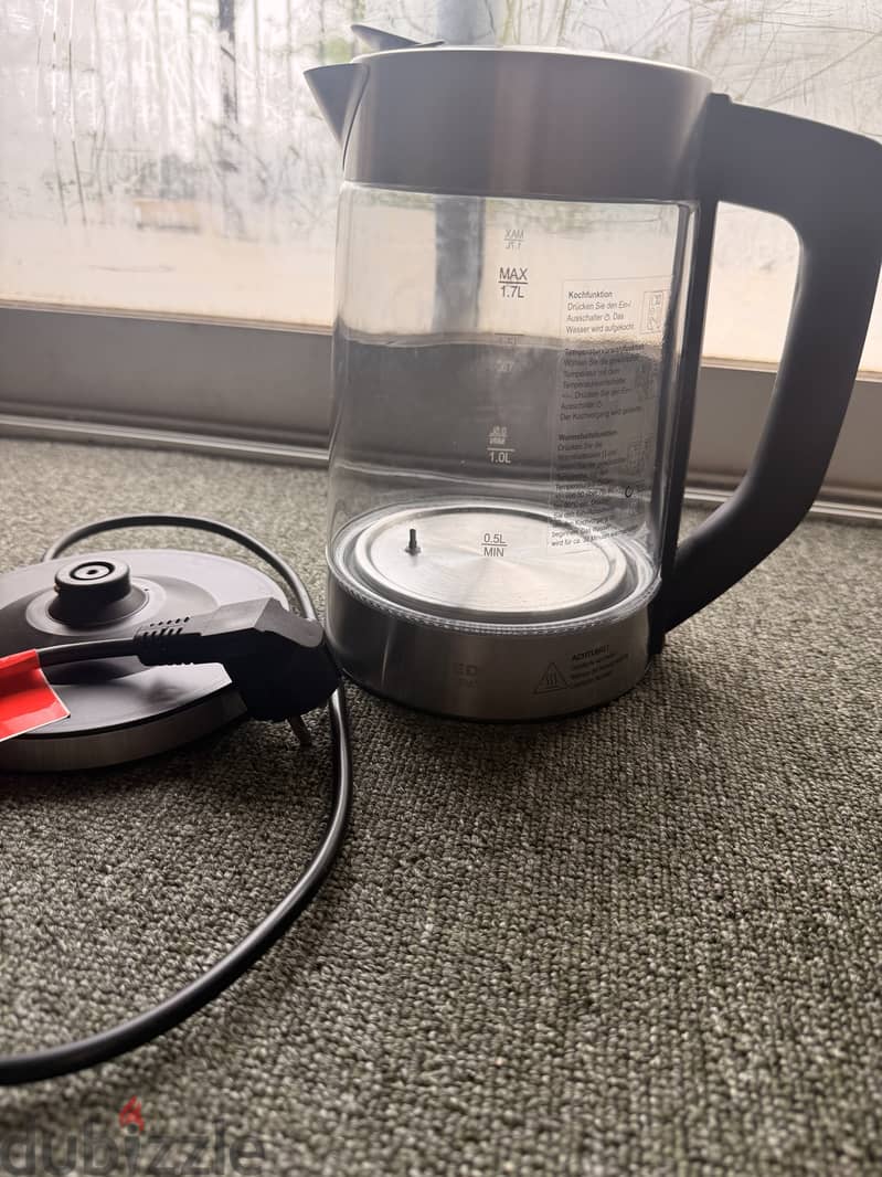 BRAND NEW EDEKA ZUHAUSE GLASS ELECTRIC KETTLE FOR SALE 4