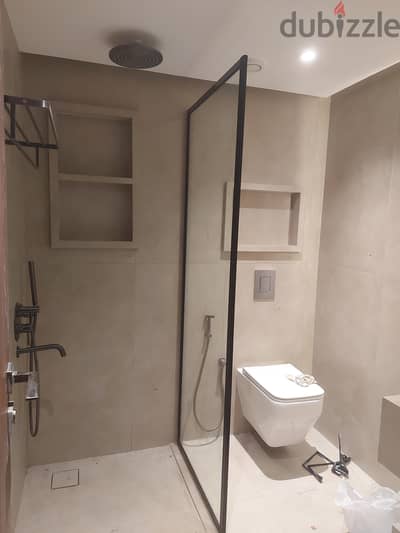 glass shower glass door