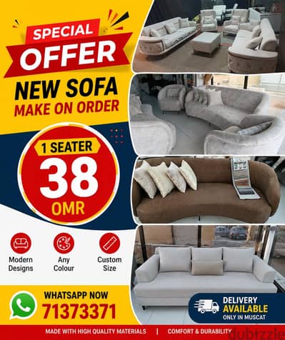 special Offer New sofa 1 seater 38 rial. please check deltis