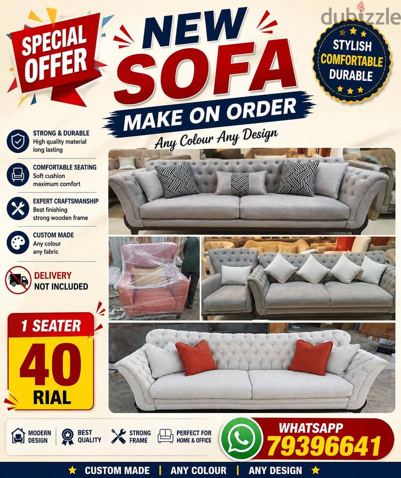 new sofa make on order 1 seater 40 rial 2