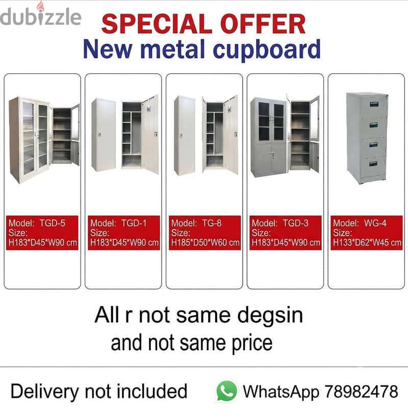 Special Offer New metal cupboard available. 2