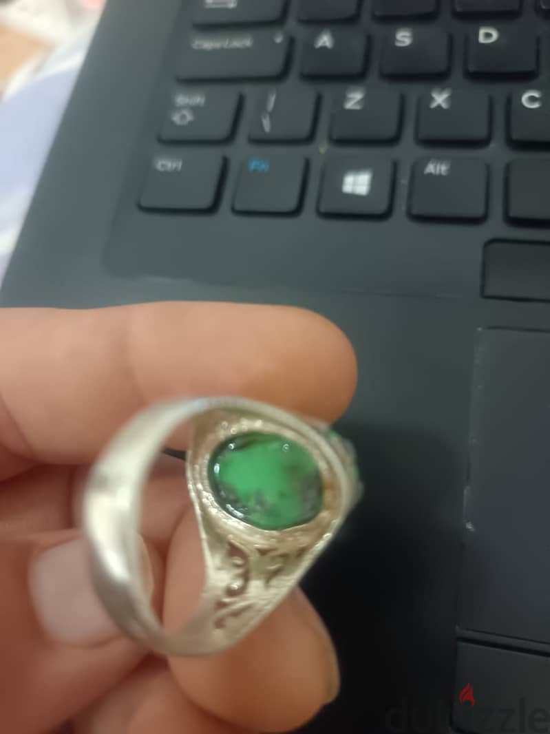 Beautiful Iranian Hussaini Feroza Turquoise Silver Ring 3