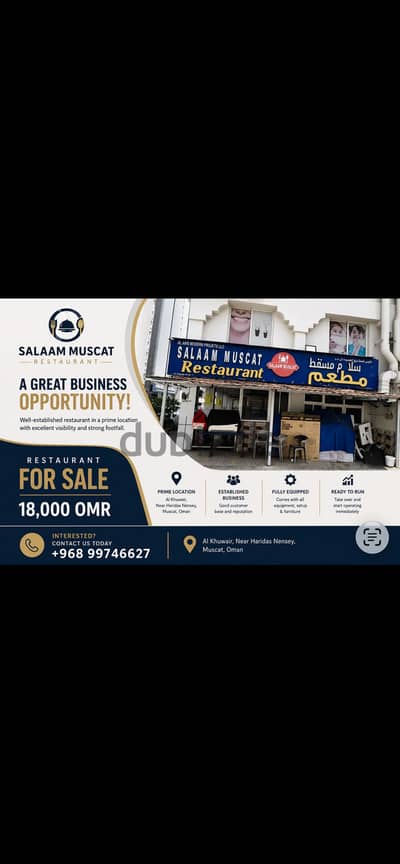 Restaurant for sale
