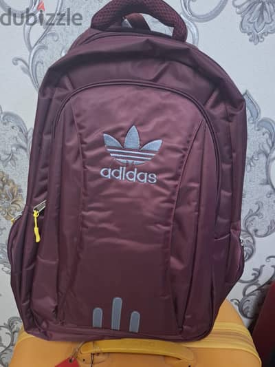 Brand New Maroon Adidas Backpack / School & Travel Bag / Laptop Bag