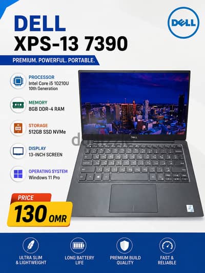 78426067 DELL XPS-13 7390 CORE i5 8GB RAM 512GB SSD 13 INCH SCREEN