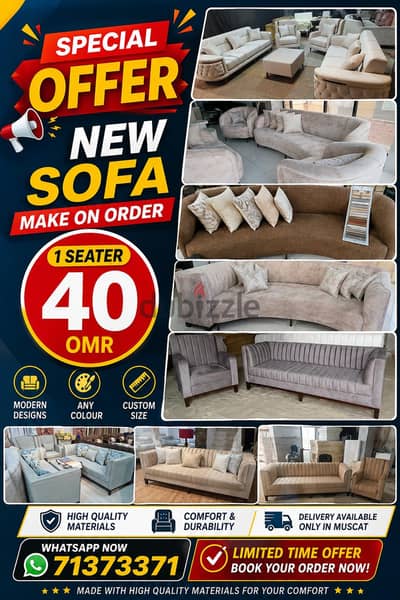 special offer new sofa make on order. pls check details