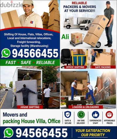 Muscat Movers and Packer house shifting office Villa store